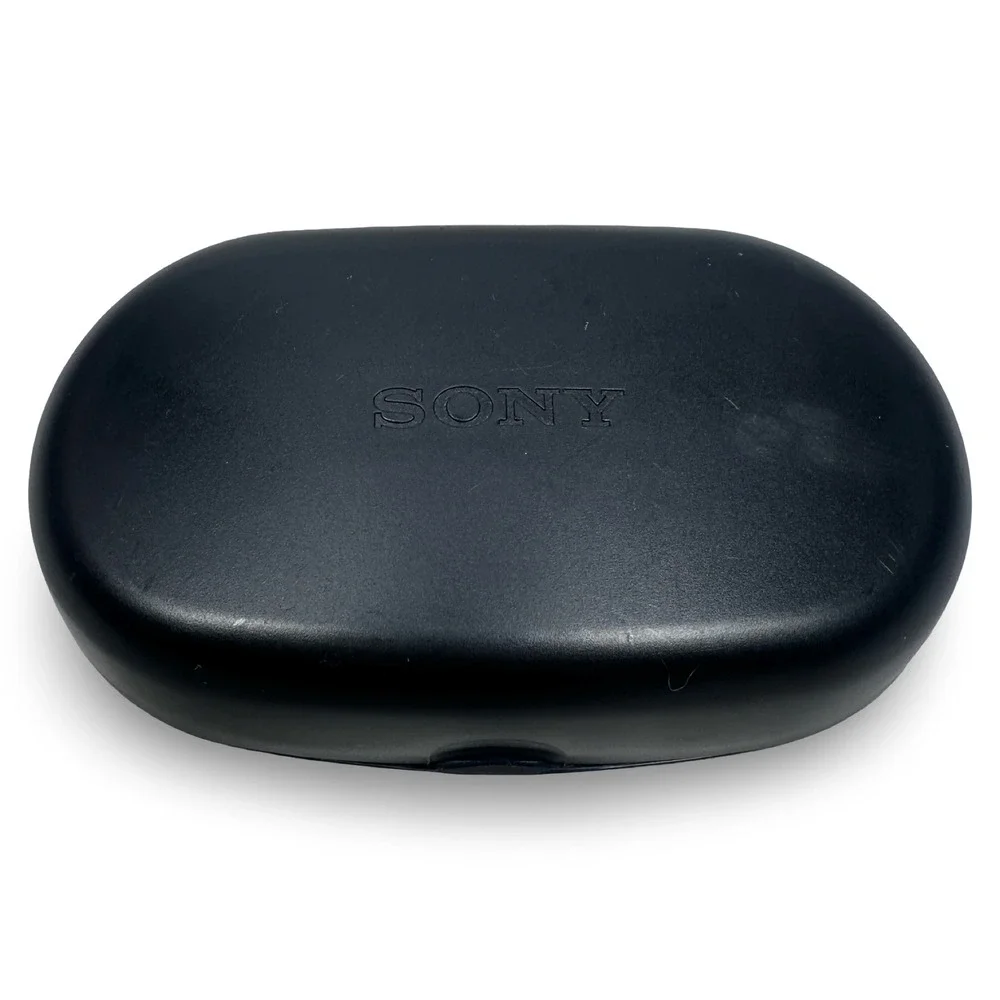 Sony MDR-AS30 Headphone Carrying Case Replacement Black Plastic Hard Shell